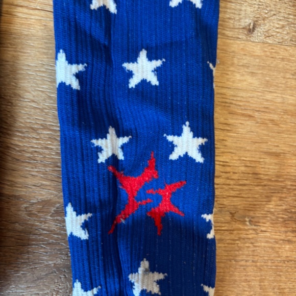 Sparkle Athletic PRO Compression Royal Blue Star Compression Socks “Be Awesome” - Picture 4 of 4